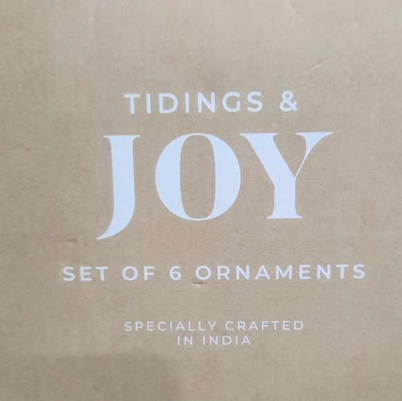 🆕️ Tidings & Joy Cut Mercury Glass Ornaments (Snowflake ❄️) - Picture 2 of 6